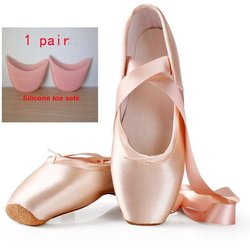 Ballett-Tanzschuhe für Kinder und Erwachsene, professionelle Ballett-Spitzen-Tanzschuhe mit Bändern, Schuhe für Damen, Turnschuhe für Damen 38 rosa