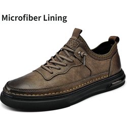 Herren-Plüsch-Lederschuhe, lässige Baumwollschuhe, Outdoor-Schuhe 43