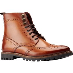 BASE LONDON Boone-Lederstiefel für Herren 8 UK hellbraun