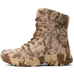 Herrenmode Canvas Kampfstiefel Überweite Camouflage Wandern High Top Taktische Schuhe Rutschfest Wasserdicht Outdoor Trainingsstiefel 45