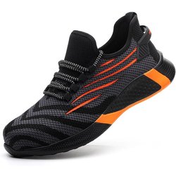 Männer Arbeit Sicherheitsschuhe Anti-punktion Arbeits Turnschuhe Männlichen Unzerstörbar Arbeit Schuhe Männer Stiefel Leichte Männer Schuhe Sicherheits Stiefel 44 orange