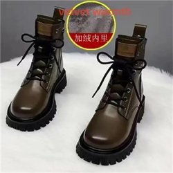 Damenstiefel PU Wintermode Klobige Sneaker Lässige Plateaustiefel Mode Stiefel Warm Plüsch Weich Damen Rutschfeste Schuhe 35-40 38