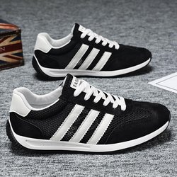 Atmungsaktive, leichte Laufschuhe aus Mesh für den Sommer für Herren – koreanischer Stil, weiche Sohle, modisches Forrest-Gump-Design. 41