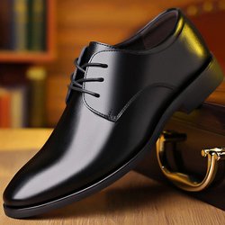 Atmungsaktive Lederschuhe für Herren, schwarz, weiche Unterseite, Frühling und Herbst, Trauzeuge, Herren, Business, formelle Kleidung, Freizeitschuh 44 schwarz