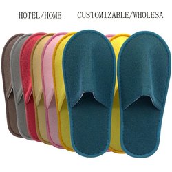 10 Paar Luxuriöse Plüschpantoffeln Damen Herren Reise Hotel Hausschuhe Gastfamilien Haushalte Schuhe Rutschfest Einwegpantoffeln 38-43 (28cm)