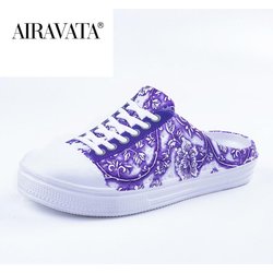 Atmungsaktive Strandsandalen für Damen, flache Clogs, Wasserschuhe, Hausschuhe 37 violett