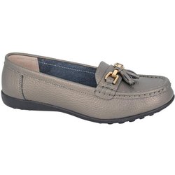 Boulevard Damen/Damen-Quasten-Action-Leder-Loafer 4 UK