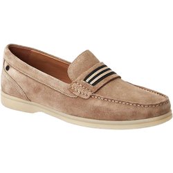 Base London Herren Drum Wildleder Slipper 6 UK sand