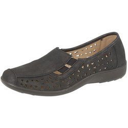 Boulevard Damen / Damen Nubuk Side Gusset Sommer Freizeitschuhe 8 UK schwarz