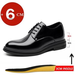 6/8 cm Klassische Herren-Derby-Schuhe mit Plateau-Erhöhung, Abendschuhe, formelle Business-Schuhe mit erhöhtem Absatz, britische Hochzeitsanzugschuhe 43