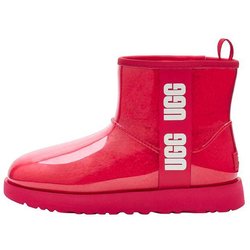 UGG Classic Clear Mini Hibiscus Pink Damen Sneaker Weiß 1113190-HSPK 36