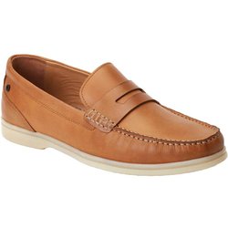 Base London Herren Marlin Leder Penny Loafer 5 UK