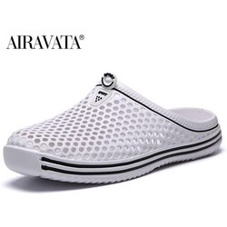 Sommer Clogs Hausschuhe Mode Männer und Frauen Garten Freizeit Schuhe rutschfeste Hausschuhe Strand Sandalen 38 weiß