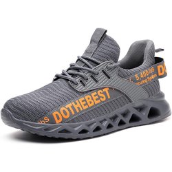 Fashion Sneaker Sicherheitsschuhe mit Stahlkappe für Herren, pannensichere Arbeitsschuhe, Sicherheitsschuhe, unzerstörbare Bauschuhe 43