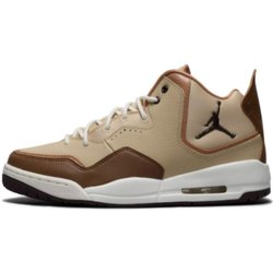 Neue Jordan Courtside 23 Rutschfeste Abriebfeste Mid-Top Vintage Basketballschuhe Unisex Braun HV1812-221 44