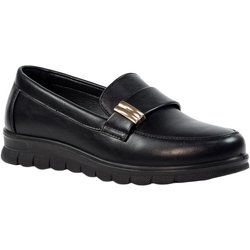 Lunar Salma Keilabsatzschuhe aus Kunstleder für Damen 8 UK schwarz