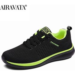 Turnschuhe für Männer und Frauen, modische Outdoor-Lauf-Sneaker, atmungsaktive Freizeitschuhe, Größe 35–48 47 grün/schwarz