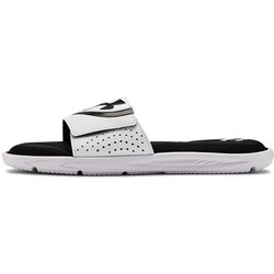 Under Armour Ignite 6 Slide White Black Men Sneakers 3022711-100 44