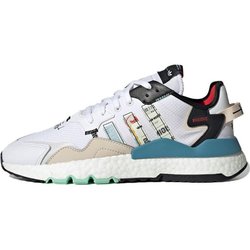 Adidas Originals Nite Jogger Fabric Versatile Trendy Shock Absorbing Non-Slip Durable Low-Top Lifestyle Casual Shoes Unisex Sneakers White GW4229 36⅔
