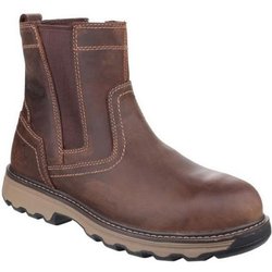 Caterpillar Unisex-Pelton-Sicherheitsstiefel aus Leder 13 UK beige