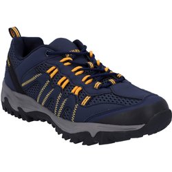 Hi-Tec Jaguar-Wanderschuhe für Herren 9 UK dunkelblau/gelb