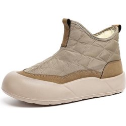 Damen Baumwollschuhe, Schneestiefel, Fleece und verdickte Baumwollstiefel, Vielseitige Damenstiefel, Warme Stiefel 39 kaffeebraun