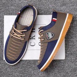 Frühling Leinwand Schuhe Männer Atmungsaktive Arbeits Schuhe Männer der Alten Peking Tuch Schuhe Anti-geruch Schnürung Tragen Skate Schuhe 44 dunkle khaki