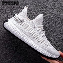 Herren Sneakers Fly Woven Atmungsaktive Schuhe Lässige Sportschuhe Leichte Laufschuhe 41