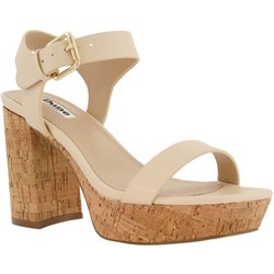 Dune London Damen/Damen Jarell Leder Plateau Block Sandalen 7 UK natur