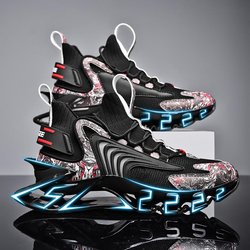 Männer Turnschuhe Fliegen Gewebt Casual Sport All-match männer Schuhe Plus Größe Schuhe Stoßdämpfung TPU Sohle Air 46 43 schwarz