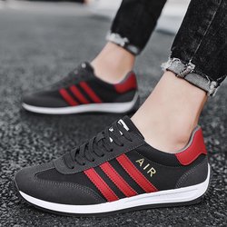 2025 Herren Casual Canvas Sneaker - Atmungsaktive Sommer Laufschuhe 42 schwarz grau