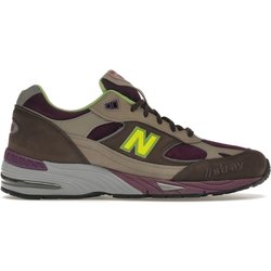 Stray Rats x New Balance 991 Made in England Lila Grün Herren Sneaker Grau M991SRG 42