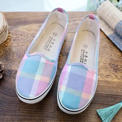 Damenschuhe Alte Peking-Stoffschuhe mit weicher Sohle, rutschfeste und tragbare Mutterschuhe für den Alltag 41 bunt
