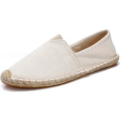 Espadrilles für Herren, Patchwork, Sommerschuhe, Slipper, Herren, Halbschuhe, atmungsaktives Canvas, Herrenschuhe, mit Jute umwickelt, Damenschuhe, Unisex 42