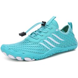 Outdoor-Schuhe, Schwimmschuhe, Surf-Aqua-Schuhe, schnelltrocknende Schwimm-Aqua-Schuhe, leichte Unisex-Meeresschuhe 38 blau
