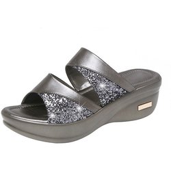 Frau Sommer Sandalen Gold Offene spitze Sandale Kleid Schuhe Damen High Heels Sandalen Plattform Keile Mit Hohen Absätzen Pumps Damen Schuhe 43 alte silber