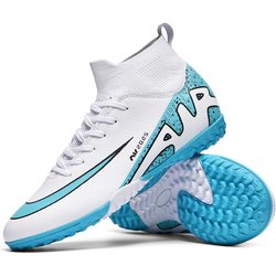Neue High-Top-Fußballschuhe für Jungen und Mädchen AG lange Stollen TF Nockenschuhe Kunstrasen Wettkampf Trainingsschuhe 32