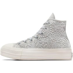 Converse Chuck Taylor All Star Lift Platform High Crochet Damen Sneakers Grau Fossilized Egret A07538C 39