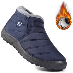 Damen Schneestiefel Plüsch Neue Warme Knöchelstiefel Für Damen Winterstiefel Wasserdicht Damenstiefel Damen Winterschuhe Damen Booties 38 blau
