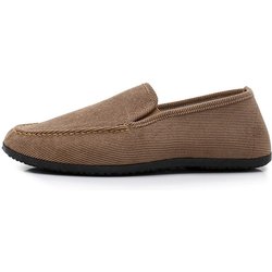 Herrenschuhe Herren Segeltuchschuhe Ein-Fuß-Steigbügel Herren Freizeitschuhe Atmungsaktive alte Peking-Stoffschuhe 41 kaffeebraun