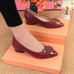 Sommer-Einzelschuhe mit weichem Boden, weiblich, dick, mit Temperament, echte weiche Lederschuhe, flacher Mund, spitze Arbeitsschuhe mit flachem Boden 39 bordeaux