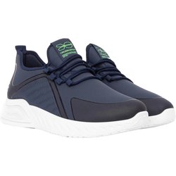 Crosshatch Herren Clarington Sneaker 9 UK dunkelblau/grün