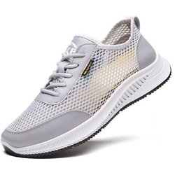 Herren Sommer Mesh Sneakers Fashion Running Trend Casual Herrenschuhe 39 weiß