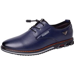 Herren Einfarbig Übergröße Business Casual Lederschuhe Bequem Weiches Leder Frühling Sommer Herbst Winter Herrenschuhe 38