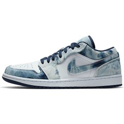 Air Jordan 1 Low SE Washed Denim Herren Sneaker Blau Washed-Blue Weiß CZ8455-100 40.5