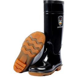 Hohe rohr regen schuhe männer wasserdichte stiefel drei-proof PVC regen stiefel gummi schuhe 44