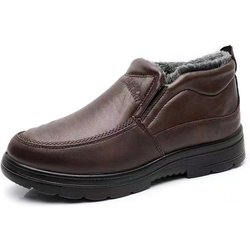Männer Stiefel Hohe Qualität Stiefeletten Männer Leichte Männer Casual Schuhe Winter Warme Pelz Arbeits Schuhe Männlichen Outdoor 43 braun
