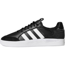 Adidas Tyshawn Low Black Gold Metallic Leather Unisex Sneakers Core-Black Cloud-White GW4891