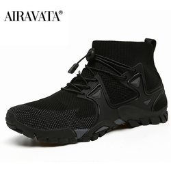 Männer Frauen Trekking Wandern Schuhe Quick Dry Anti-skid Turnschuhe Bergsteigen Outdoor Sport Stiefel Plus Größe 36-47 44 schwarz