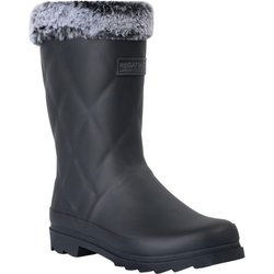 Regatta Damen/Damen Luxley Gefütterte Mid-Cut Wellingtonstiefel mit Kunstfell 4 UK schwarz